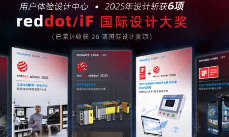 再获双奖！汇川技术2025年再次斩获6项设计界奥斯卡
