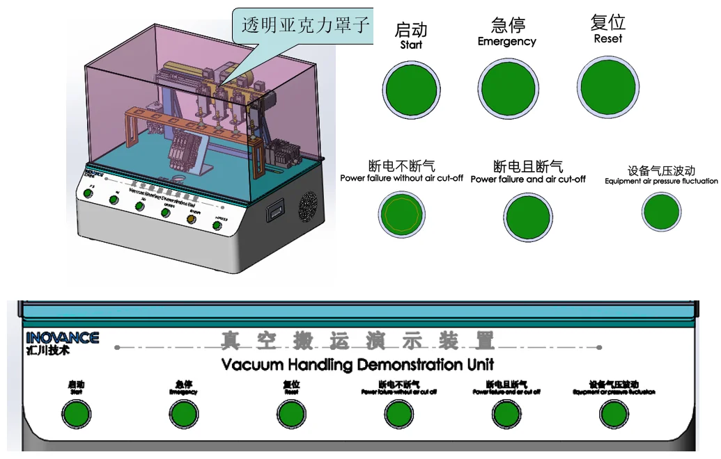真空搬运演示装置 系统结构图